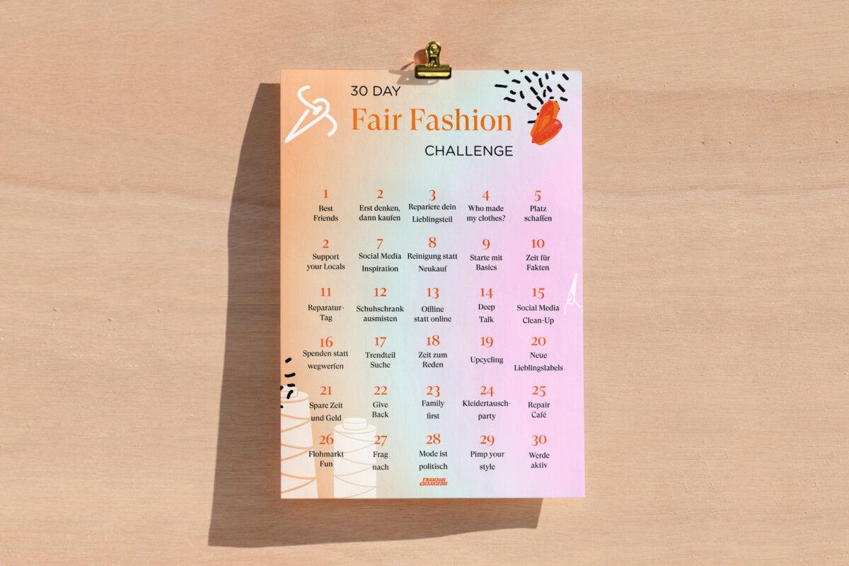 Fair Fashion Challenge Printable